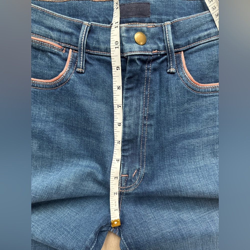 NWT MOTHER Denim Jeans Snap Hustler Ankle High Rise What I had before Size 28 - Picture 10 of 13